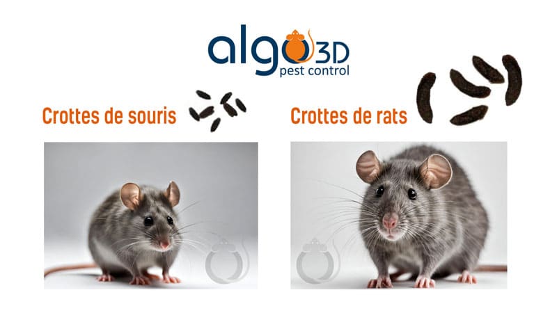 A quoi ressemblent les crottes de rats et de souris ?