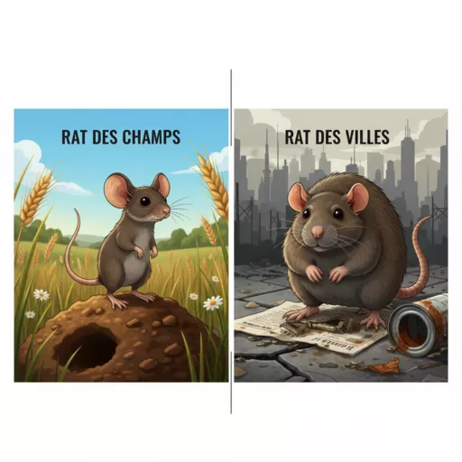 differences rat des champs et rat des villes